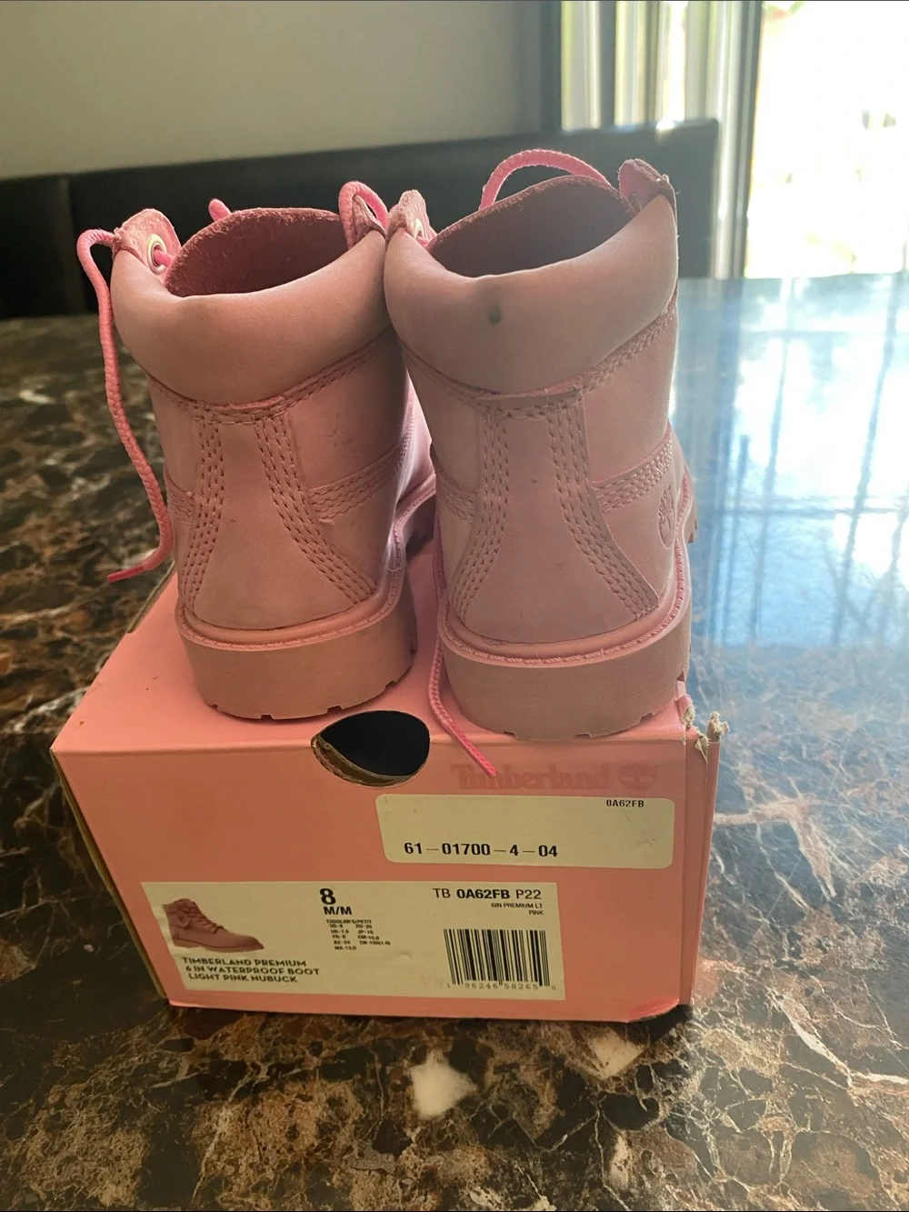 Timberland Kids Pink Lace-Up Rugged Sole Boots